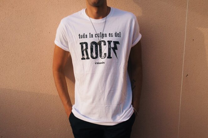 Camiseta El Rock de la banda Éxtasis