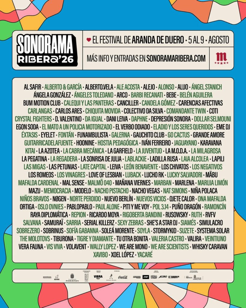 Cartel Sonorama Ribera2026